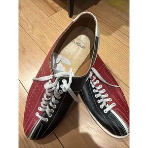 Vintage AMF Bowling Shoes, Men's 12.5 Steel Shank Chrome Slider Sole     1726